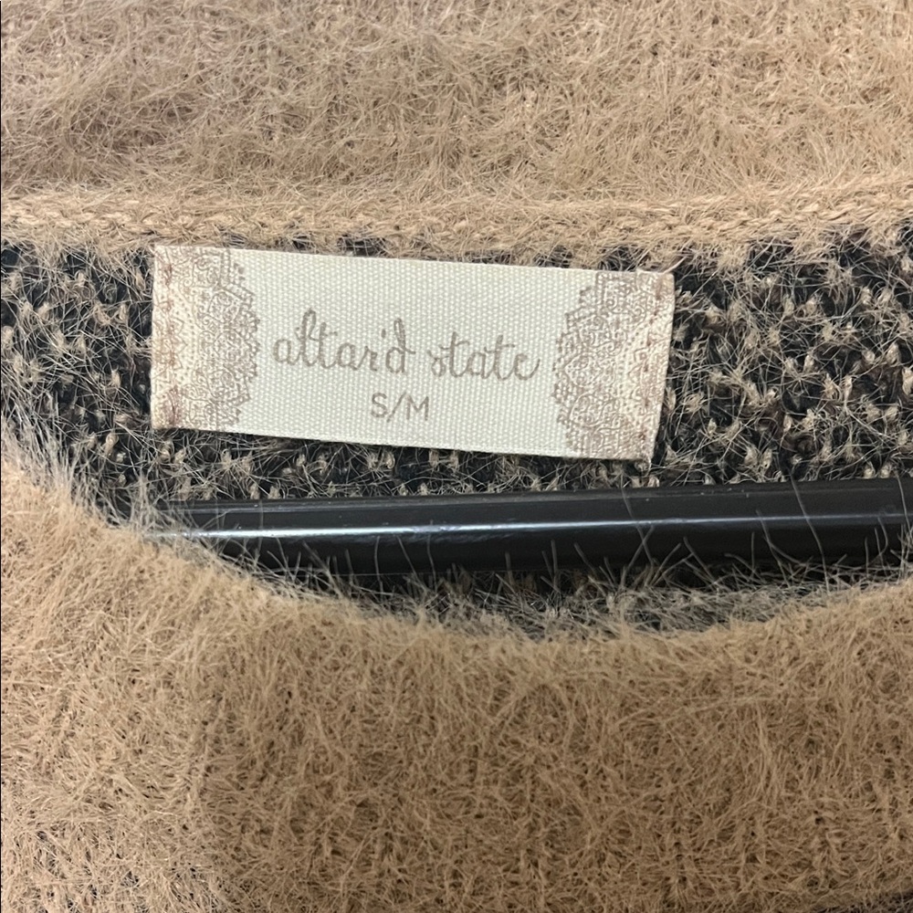 Altar'd State Leopard Print Sweater - Brown and Black - Picture 3 of 3